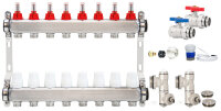 Heizkreisverteiler Fußbodenheizung Edelstahl 4-12...
