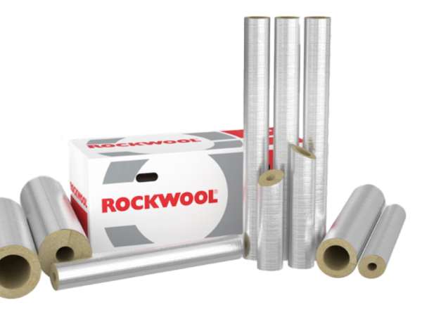 Rockwool RS800 ¦ WLG 0,035 ¦ Steinwolle ¦ Rohrisolierung ¦ alukaschiert ¦ Rohrschale