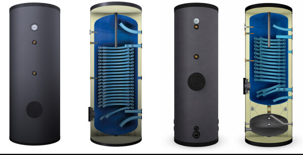 KAMAN Wärmepumpenspeicher mit doppeltem Wärmetauscher | mit Pufferspeicher 160–500L