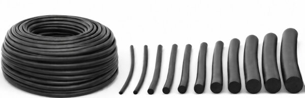 KAMAN EPDM Rundschnur Ø 2–25 mm Länge 1–25 m Dichtschnur Schwarz