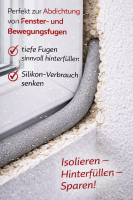 KAMAN PE Rundschnur Ø 6–50 mm Länge 1–25 m Dichtschnur grau